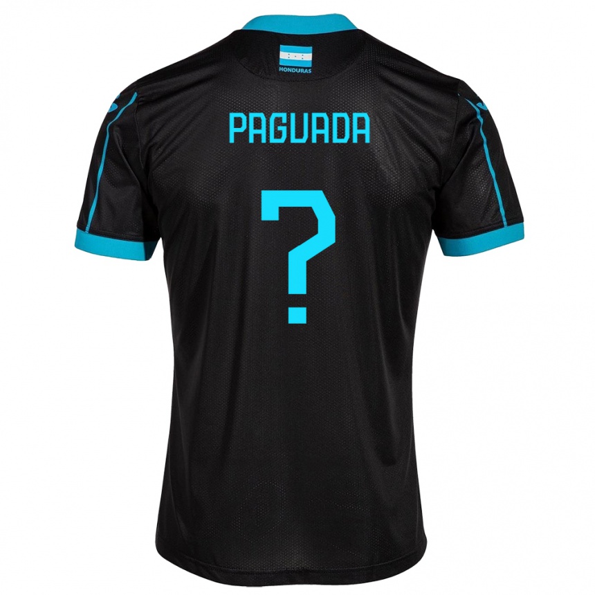 Hombre Fútbol Camiseta Honduras Didier Paguada #0 Negro 2ª Equipación 24-26
