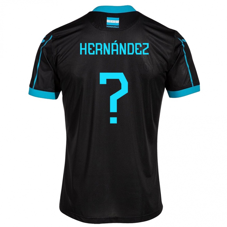 Hombre Fútbol Camiseta Honduras Riccy Hernández #0 Negro 2ª Equipación 24-26