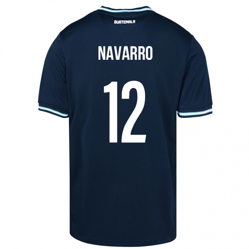 Hombre Fútbol Camiseta Guatemala Kenderson Navarro #12 Azul 2ª Equipación 24-26