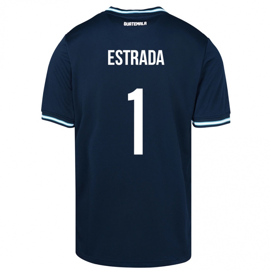 Hombre Fútbol Camiseta Guatemala Alexia Estrada #1 Azul 2ª Equipación 24-26