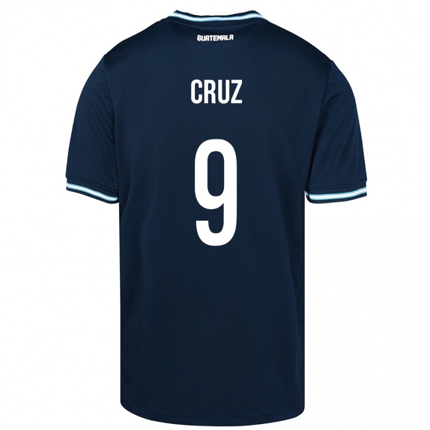 Hombre Fútbol Camiseta Guatemala Celsa Cruz #9 Azul 2ª Equipación 24-26