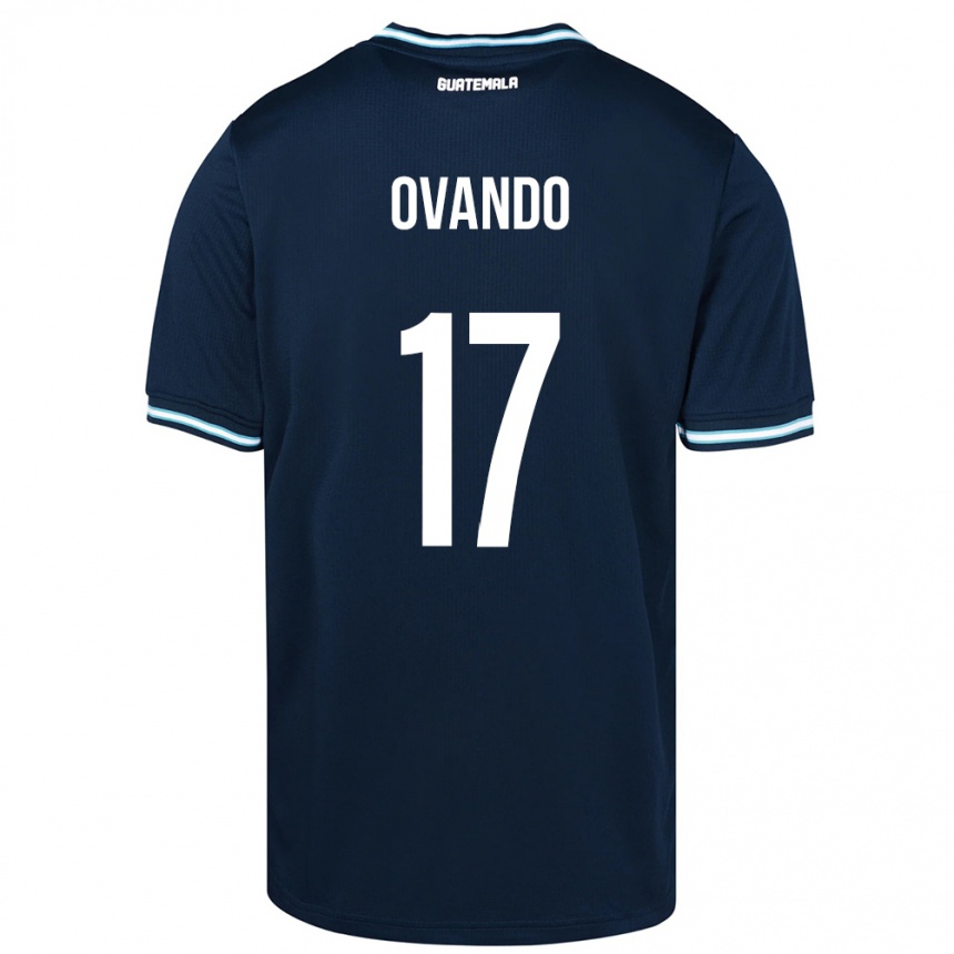 Hombre Fútbol Camiseta Guatemala Sandra Ovando #17 Azul 2ª Equipación 24-26