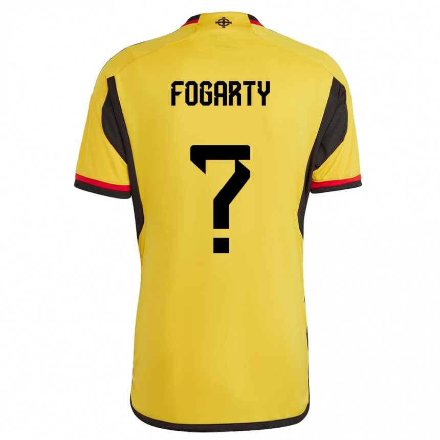 Hombre Fútbol Camiseta Irlanda Del Norte Tom Fogarty #0 Blanco 2ª Equipación 24-26