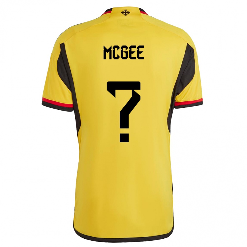 Hombre Fútbol Camiseta Irlanda Del Norte Ethan Mcgee #0 Blanco 2ª Equipación 24-26