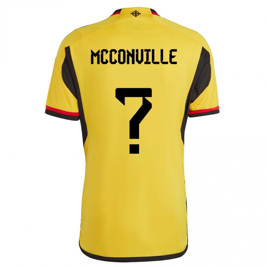 Hombre Fútbol Camiseta Irlanda Del Norte Ruairi Mcconville #0 Blanco 2ª Equipación 24-26