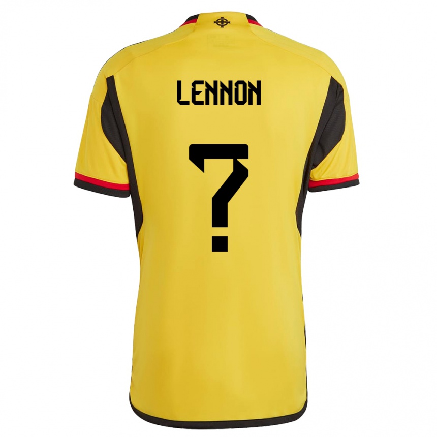 Hombre Fútbol Camiseta Irlanda Del Norte Gallagher Lennon #0 Blanco 2ª Equipación 24-26