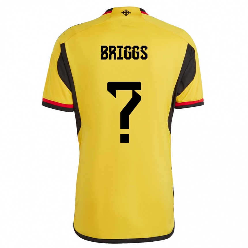 Hombre Fútbol Camiseta Irlanda Del Norte Josh Briggs #0 Blanco 2ª Equipación 24-26