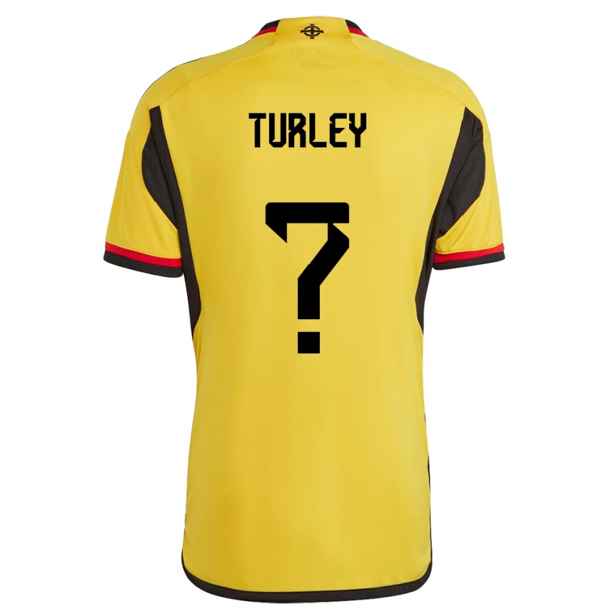 Hombre Fútbol Camiseta Irlanda Del Norte Francis Turley #0 Blanco 2ª Equipación 24-26