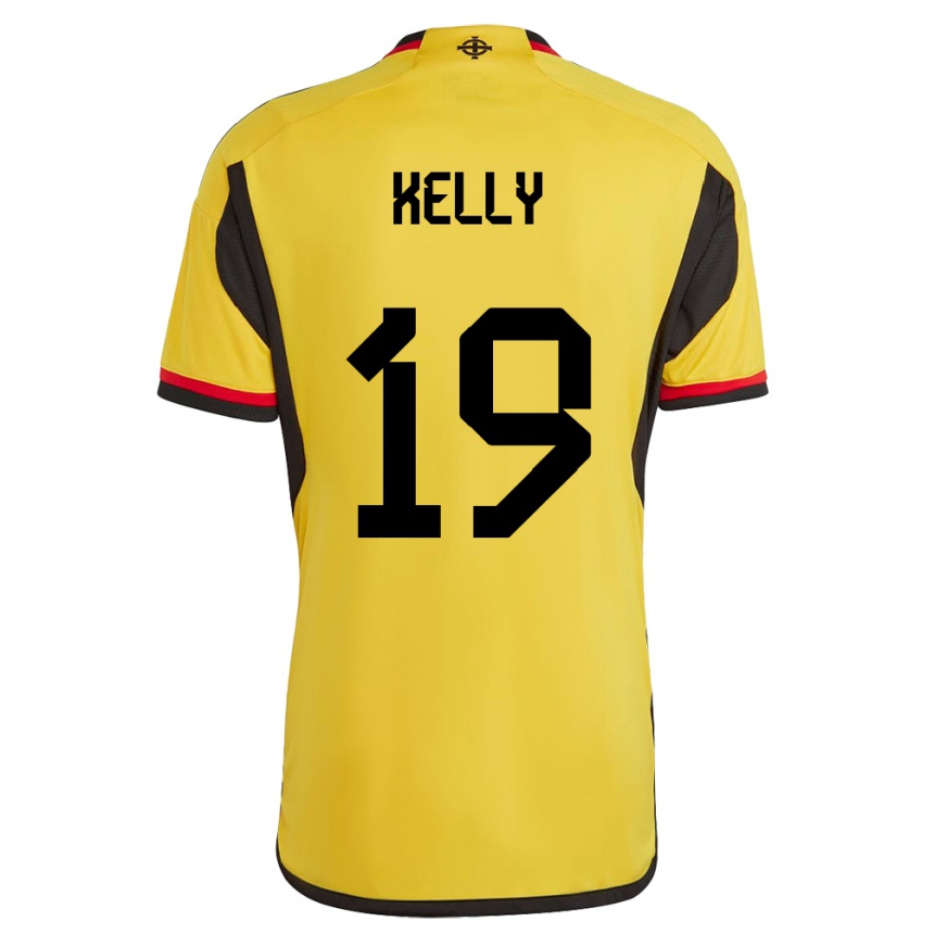 Hombre Fútbol Camiseta Irlanda Del Norte Oscar Kelly #19 Blanco 2ª Equipación 24-26