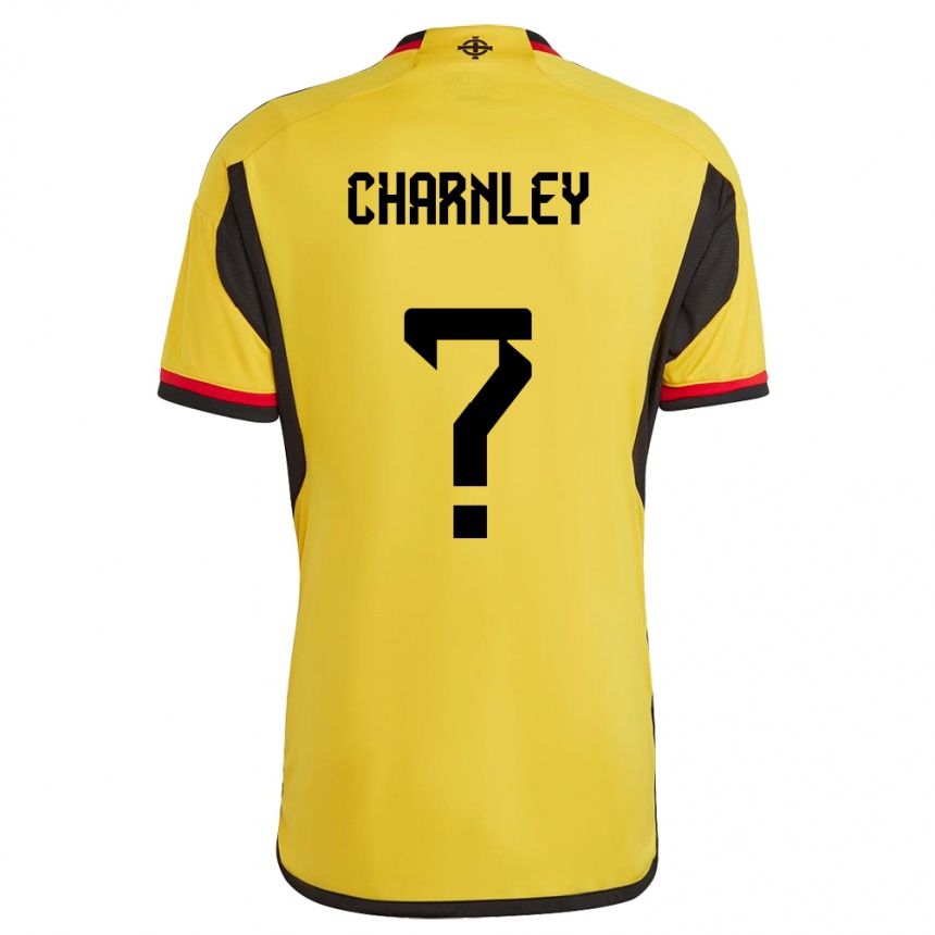 Hombre Fútbol Camiseta Irlanda Del Norte Jayden Charnley #0 Blanco 2ª Equipación 24-26