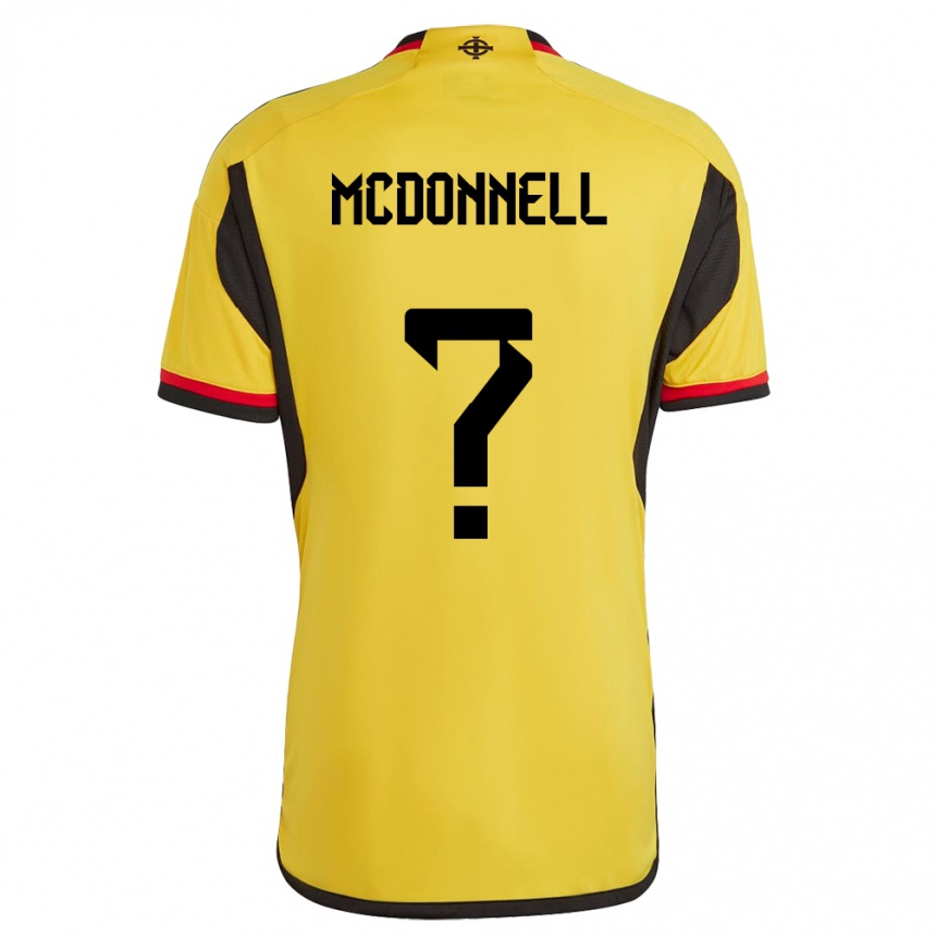 Hombre Fútbol Camiseta Irlanda Del Norte Noah Mcdonnell #0 Blanco 2ª Equipación 24-26