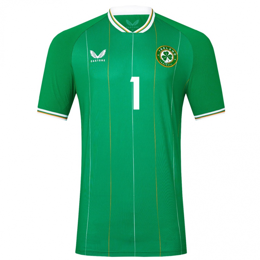 Mujer Fútbol Camiseta Irlanda Courtney Brosnan #1 Verde 1ª Equipación 24-26