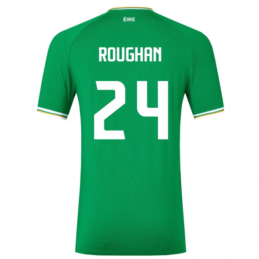 Mujer Fútbol Camiseta Irlanda Sean Roughan #24 Verde 1ª Equipación 24-26