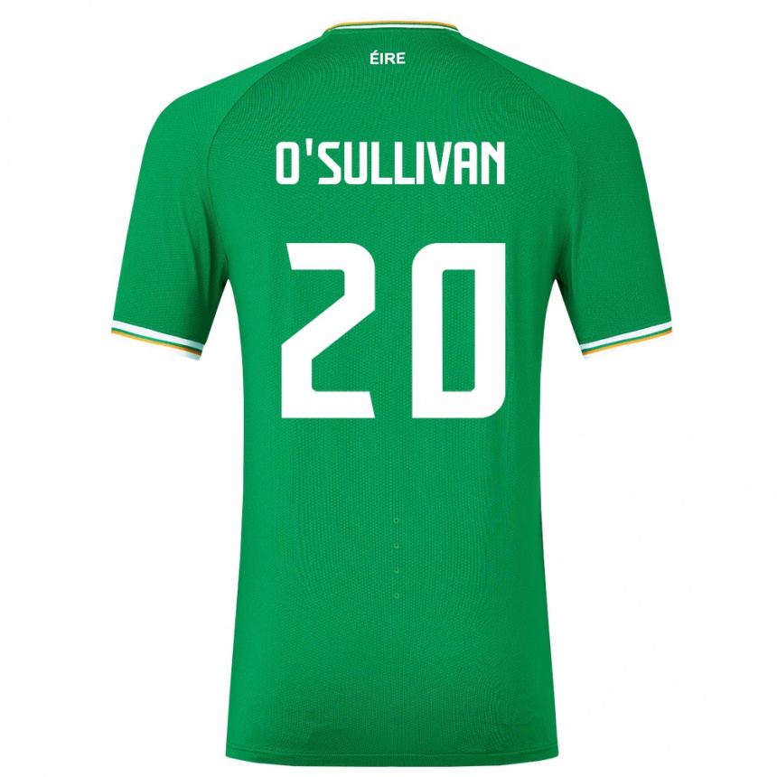 Mujer Fútbol Camiseta Irlanda Cathal O'sullivan #20 Verde 1ª Equipación 24-26