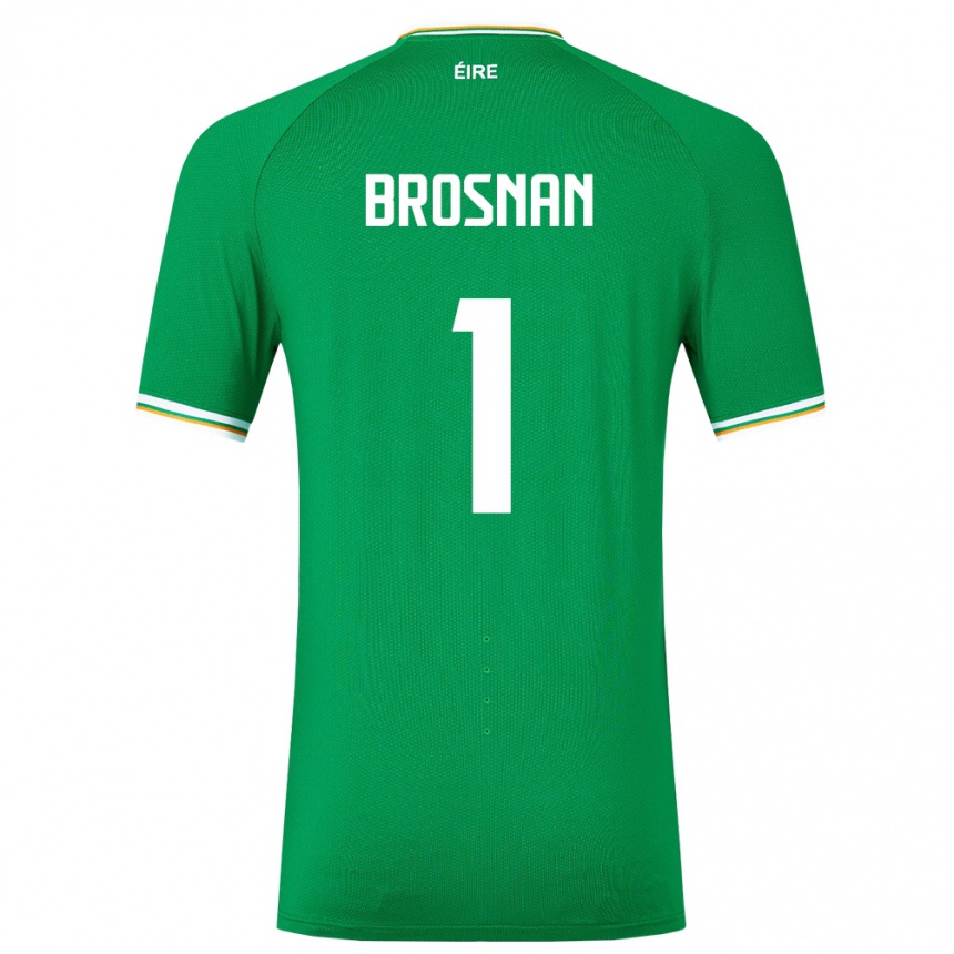 Mujer Fútbol Camiseta Irlanda Courtney Brosnan #1 Verde 1ª Equipación 24-26