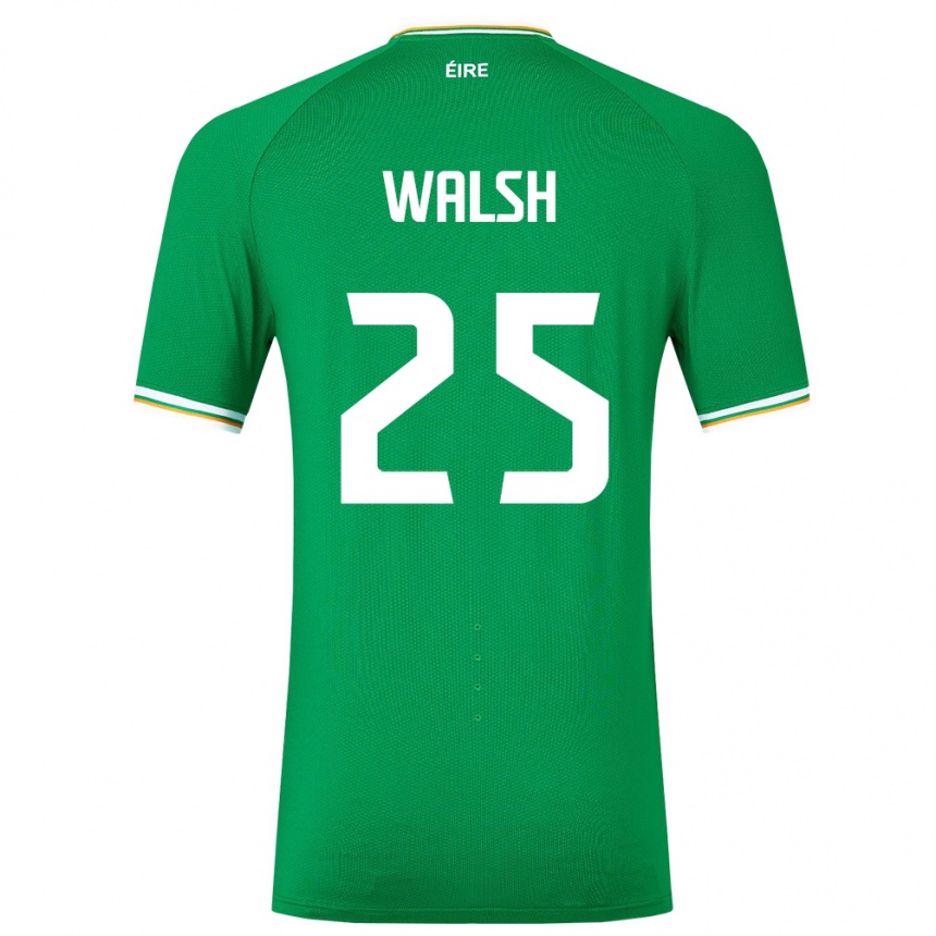 Mujer Fútbol Camiseta Irlanda Megan Walsh #25 Verde 1ª Equipación 24-26