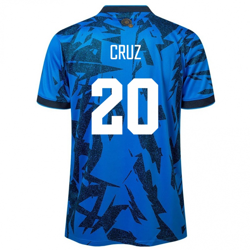 Mujer Fútbol Camiseta El Salvador Jorge Cruz #20 Azul 1ª Equipación 24-26