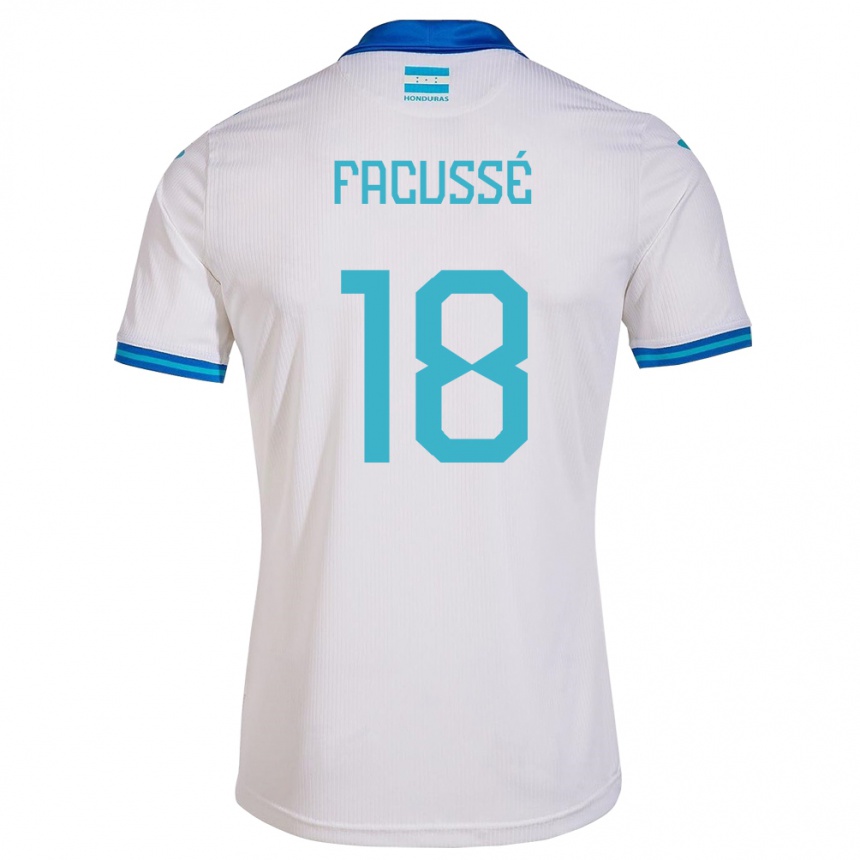 Mujer Fútbol Camiseta Honduras Enrique Facussé #18 Blanco 1ª Equipación 24-26