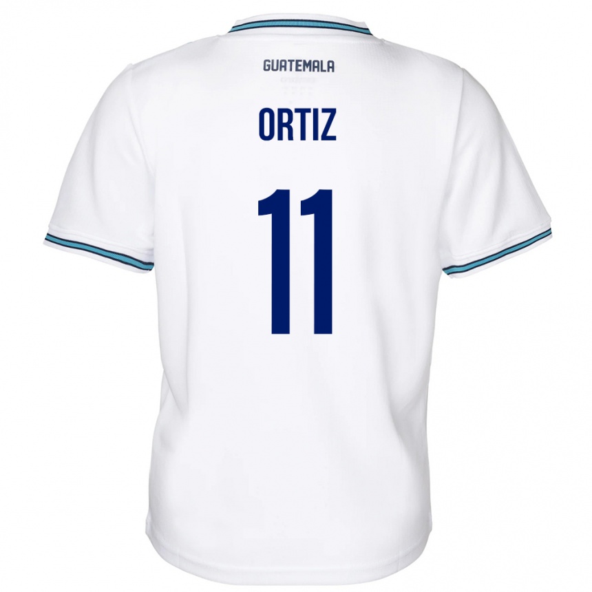 Mujer Fútbol Camiseta Guatemala Andersson Ortiz #11 Blanco 1ª Equipación 24-26