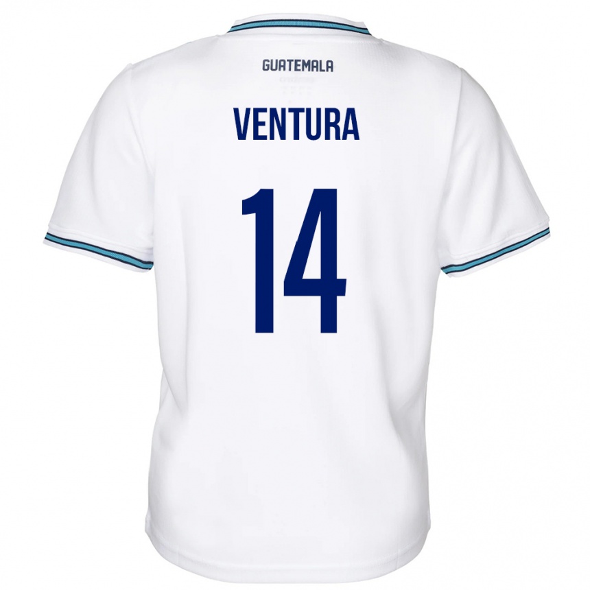 Mujer Fútbol Camiseta Guatemala Madelyn Ventura #14 Blanco 1ª Equipación 24-26