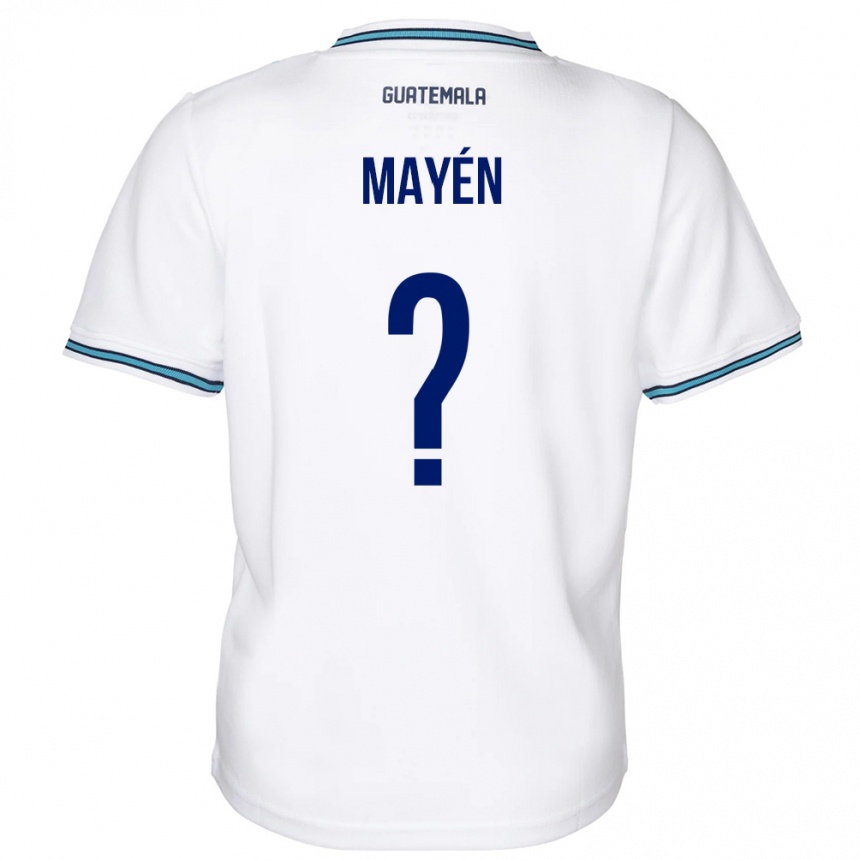 Mujer Fútbol Camiseta Guatemala Kellin Mayén #0 Blanco 1ª Equipación 24-26