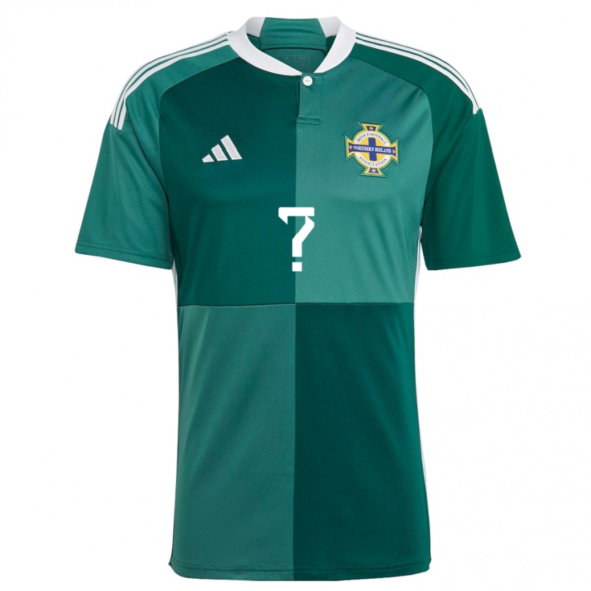 Mujer Fútbol Camiseta Irlanda Del Norte Su Nombre #0 Verde 1ª Equipación 24-26