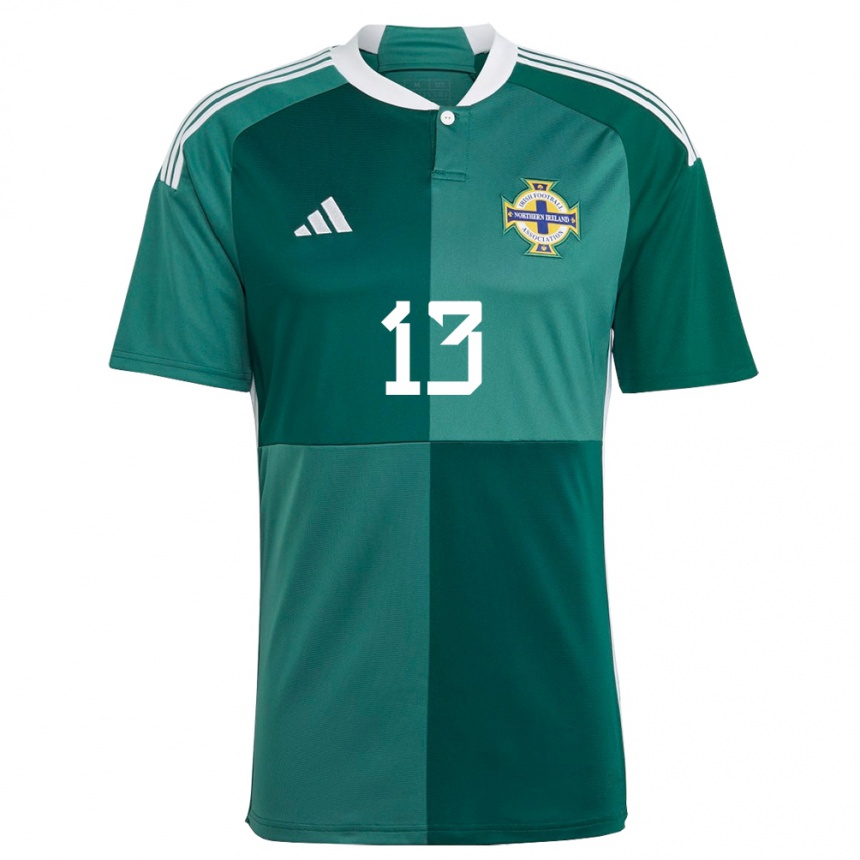 Mujer Fútbol Camiseta Irlanda Del Norte Kelsie Burrows #13 Verde 1ª Equipación 24-26