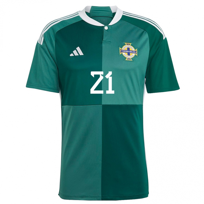 Mujer Fútbol Camiseta Irlanda Del Norte Josh Magennis #21 Verde 1ª Equipación 24-26