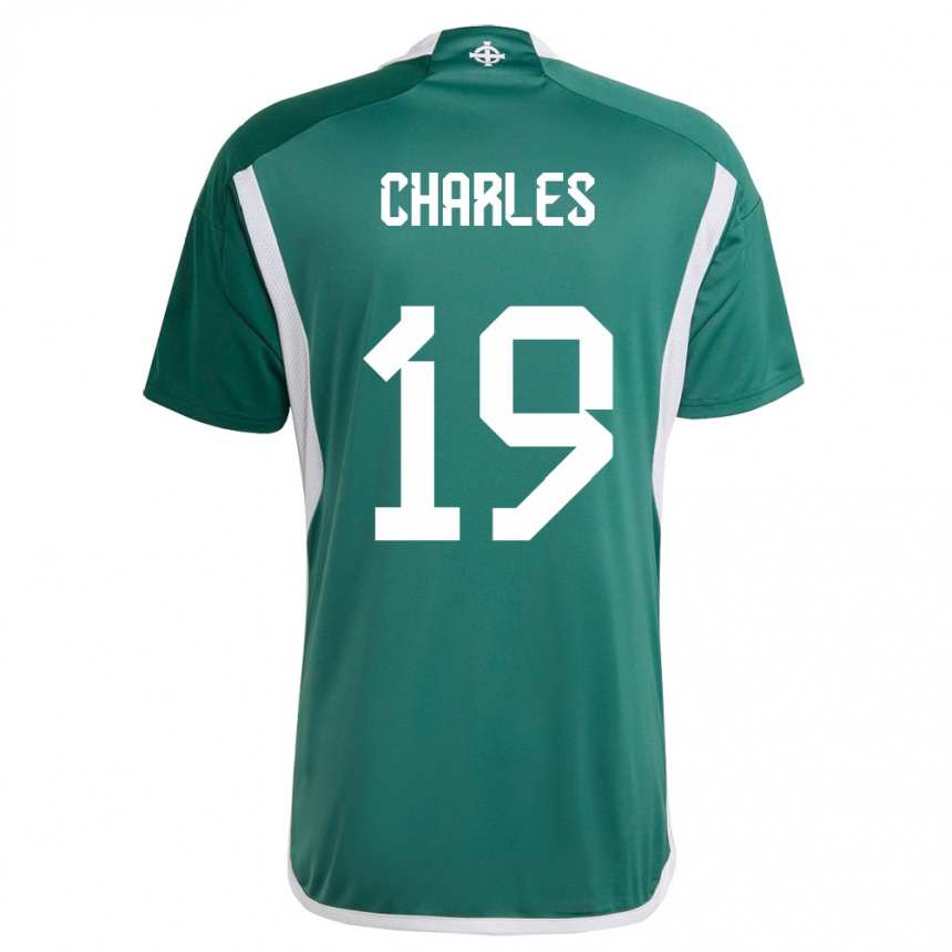 Mujer Fútbol Camiseta Irlanda Del Norte Shea Charles #19 Verde 1ª Equipación 24-26