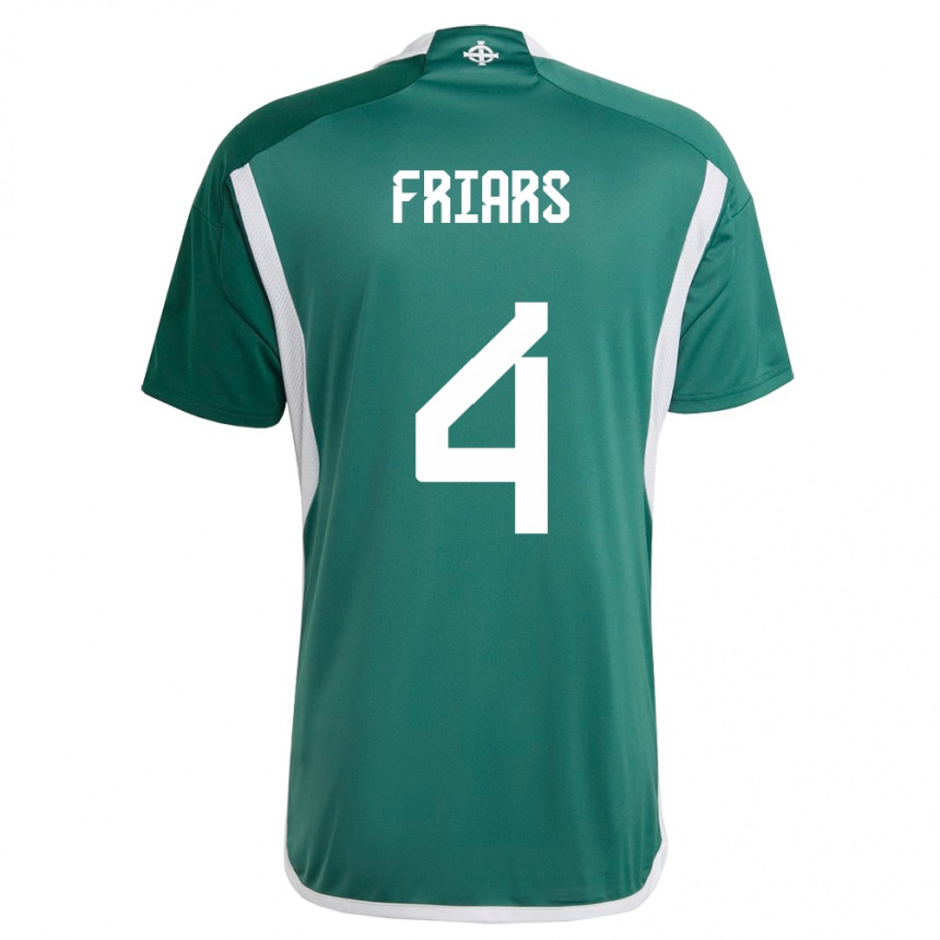 Mujer Fútbol Camiseta Irlanda Del Norte Alfie Friars #4 Verde 1ª Equipación 24-26