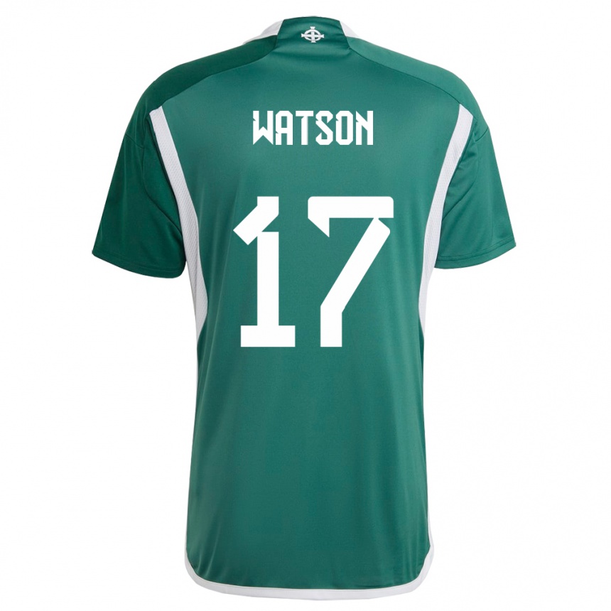 Mujer Fútbol Camiseta Irlanda Del Norte Alex Watson #17 Verde 1ª Equipación 24-26