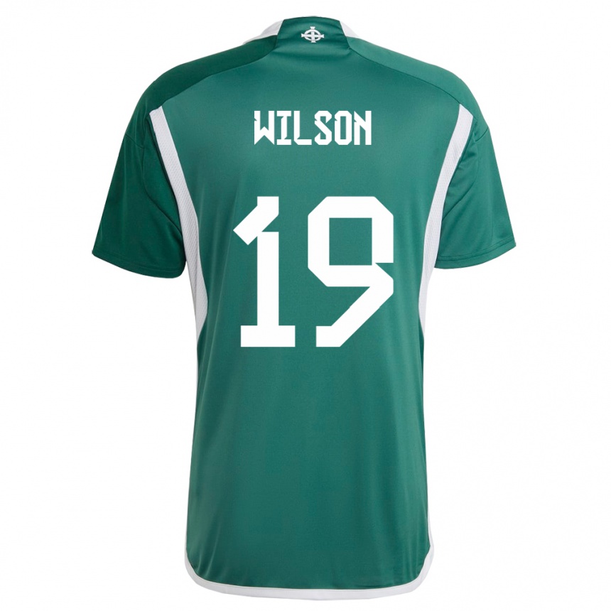 Mujer Fútbol Camiseta Irlanda Del Norte Emily Wilson #19 Verde 1ª Equipación 24-26