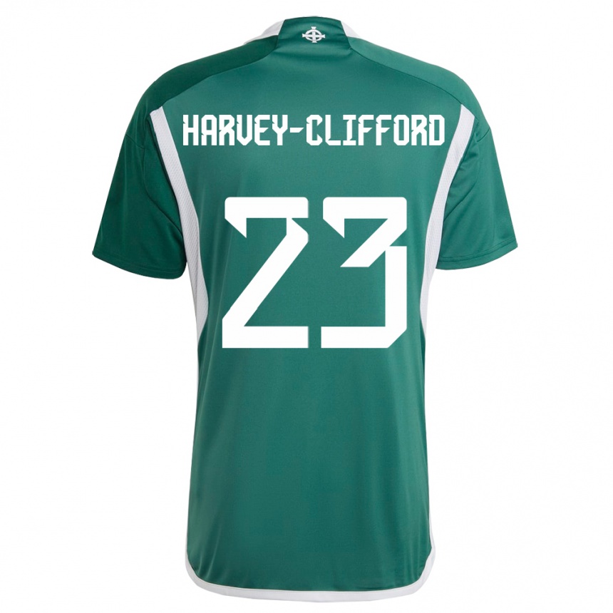 Mujer Fútbol Camiseta Irlanda Del Norte Maddy Harvey-Clifford #23 Verde 1ª Equipación 24-26