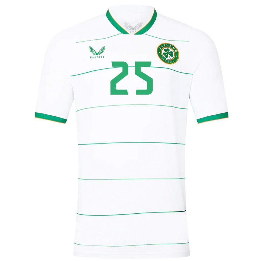 Mujer Fútbol Camiseta Irlanda Claire O'riordan #25 Blanco 2ª Equipación 24-26