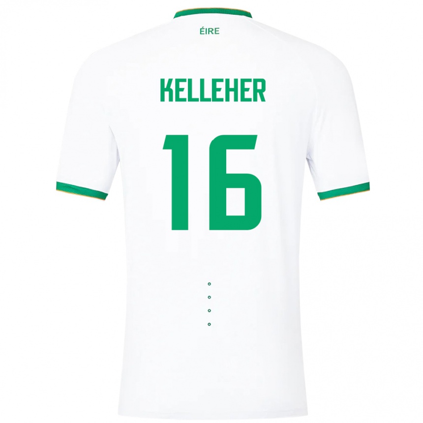 Mujer Fútbol Camiseta Irlanda Caoimhín Kelleher #16 Blanco 2ª Equipación 24-26