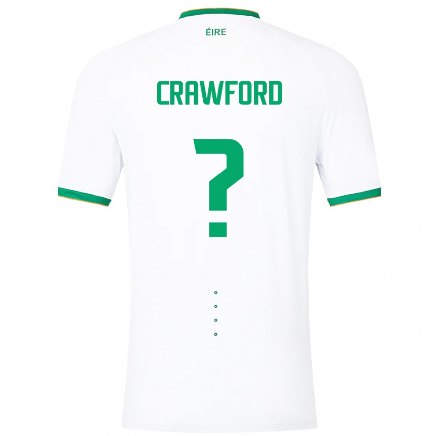 Mujer Fútbol Camiseta Irlanda James Crawford #0 Blanco 2ª Equipación 24-26