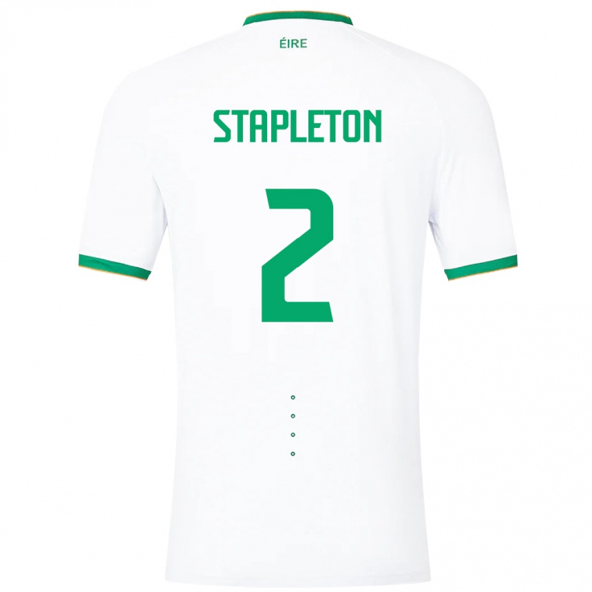 Mujer Fútbol Camiseta Irlanda Jessie Stapleton #2 Blanco 2ª Equipación 24-26