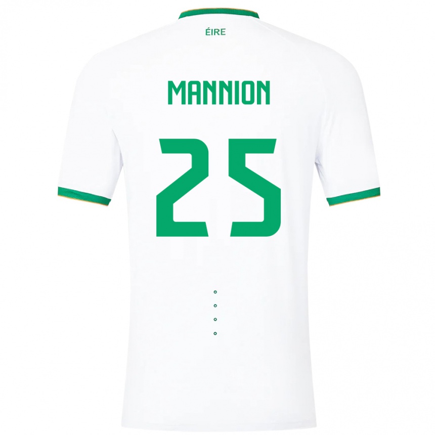 Mujer Fútbol Camiseta Irlanda Aoife Mannion #25 Blanco 2ª Equipación 24-26