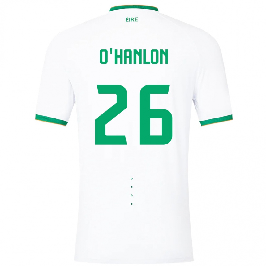 Mujer Fútbol Camiseta Irlanda Tara O'hanlon #26 Blanco 2ª Equipación 24-26