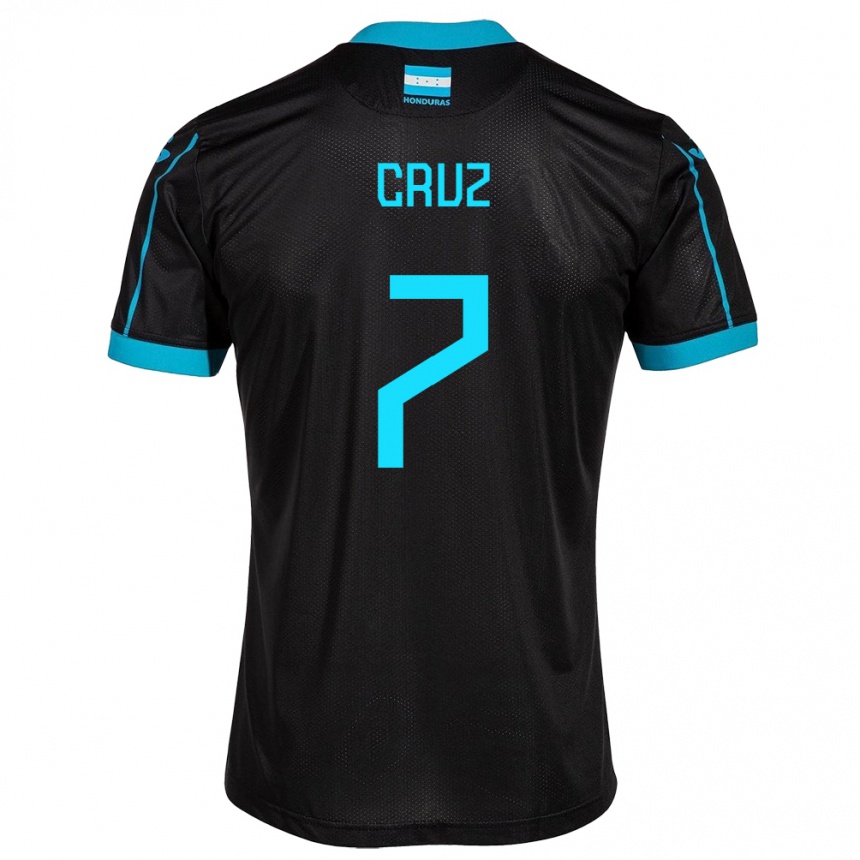 Mujer Fútbol Camiseta Honduras Nixon Cruz #7 Negro 2ª Equipación 24-26