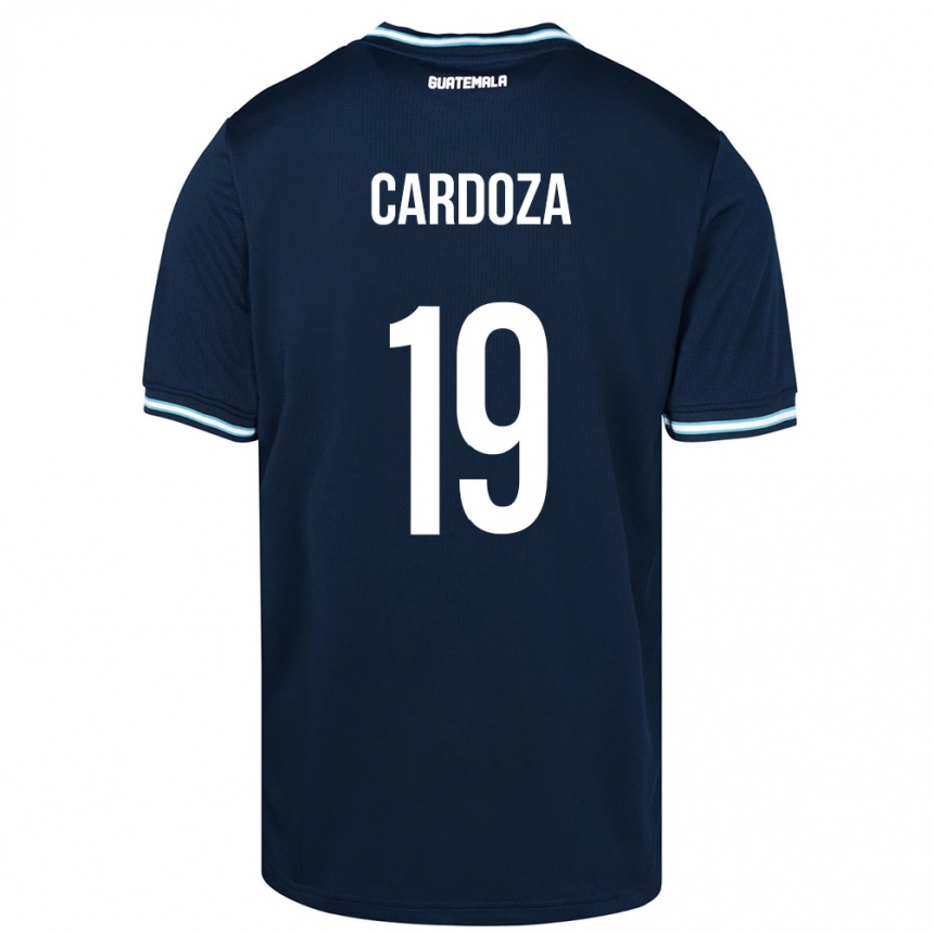 Mujer Fútbol Camiseta Guatemala Elmer Cardoza #19 Azul 2ª Equipación 24-26