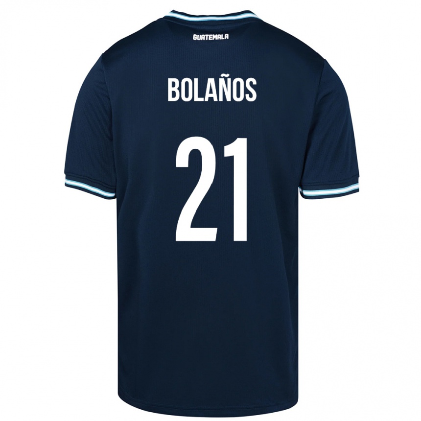 Mujer Fútbol Camiseta Guatemala Diego Bolaños #21 Azul 2ª Equipación 24-26