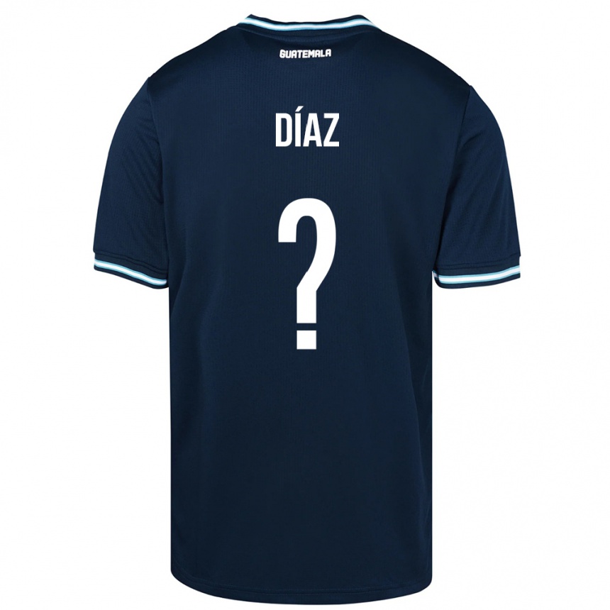 Mujer Fútbol Camiseta Guatemala Hendryck Díaz #0 Azul 2ª Equipación 24-26