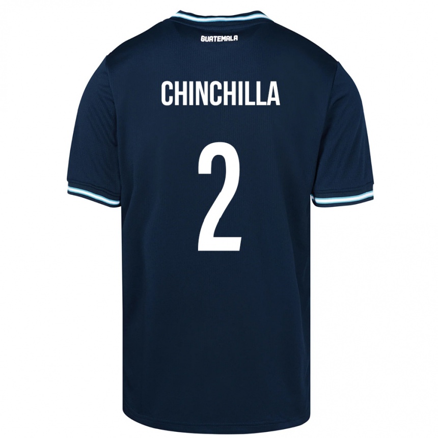 Mujer Fútbol Camiseta Guatemala Nicolás Chinchilla #2 Azul 2ª Equipación 24-26