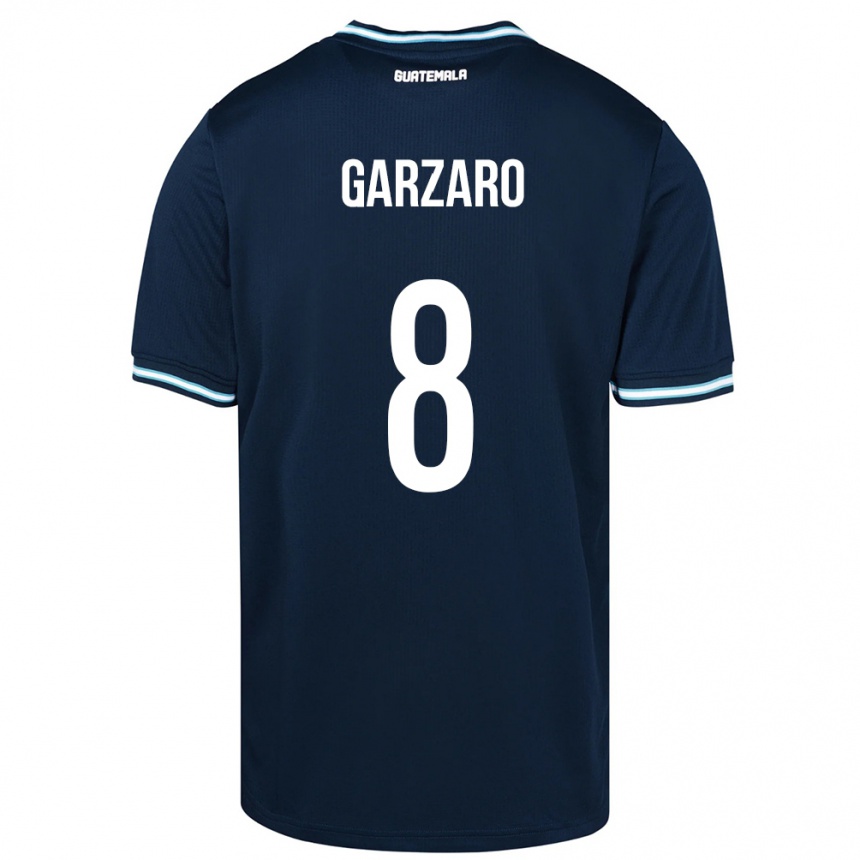 Mujer Fútbol Camiseta Guatemala Santiago Garzaro #8 Azul 2ª Equipación 24-26