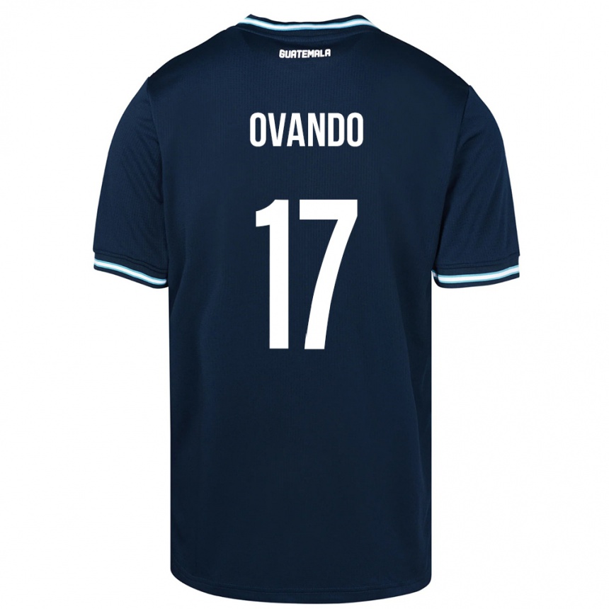 Mujer Fútbol Camiseta Guatemala Sandra Ovando #17 Azul 2ª Equipación 24-26