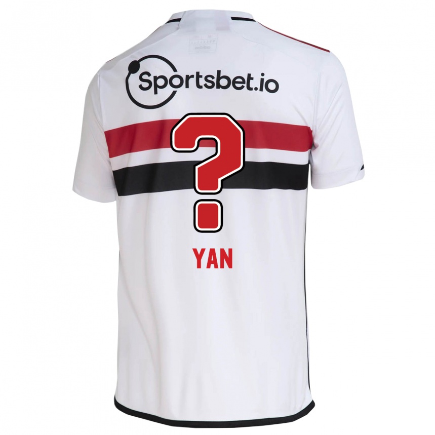 Niño Fútbol Camiseta Arthur Yan #0 Blanco 1ª Equipación 2023/24
