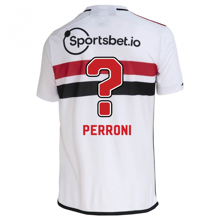 Niño Fútbol Camiseta Enzo Perroni #0 Blanco 1ª Equipación 2023/24