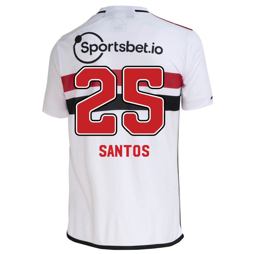 Niño Fútbol Camiseta Mariana Santos #25 Blanco 1ª Equipación 2023/24