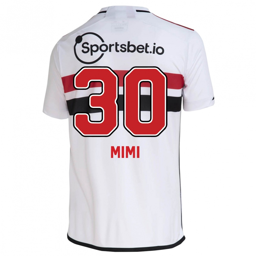 Niño Fútbol Camiseta Mimi #30 Blanco 1ª Equipación 2023/24